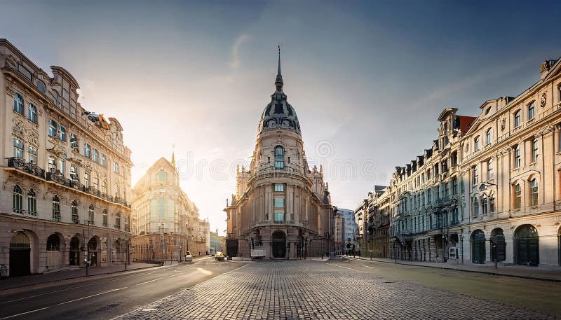 Historic European city street