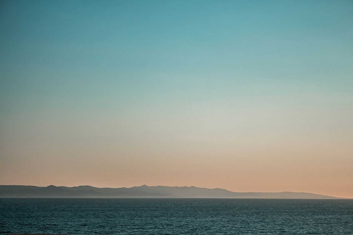 Turquoise bay at sunset