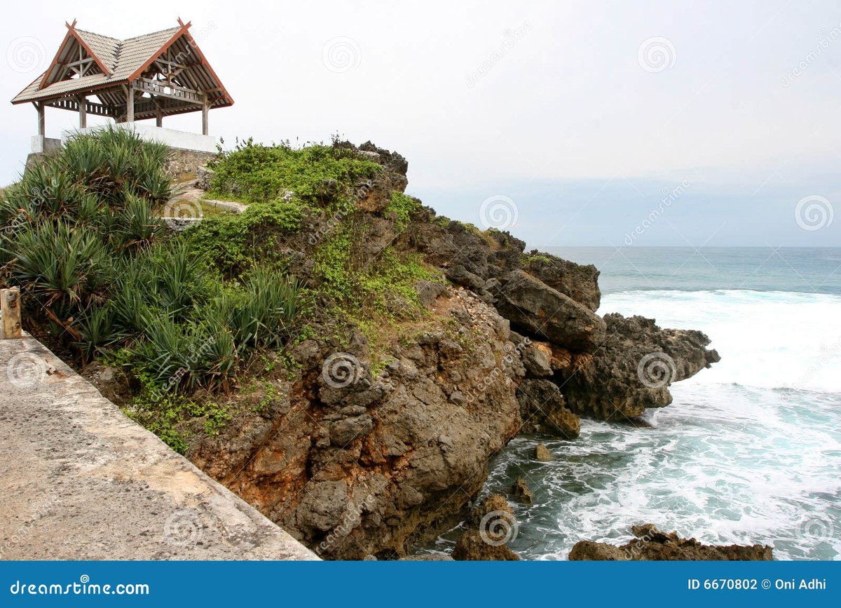 Secluded Indonesian island coastline